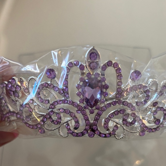 Accessories - Elegant Purple Tiara Hair Accessory